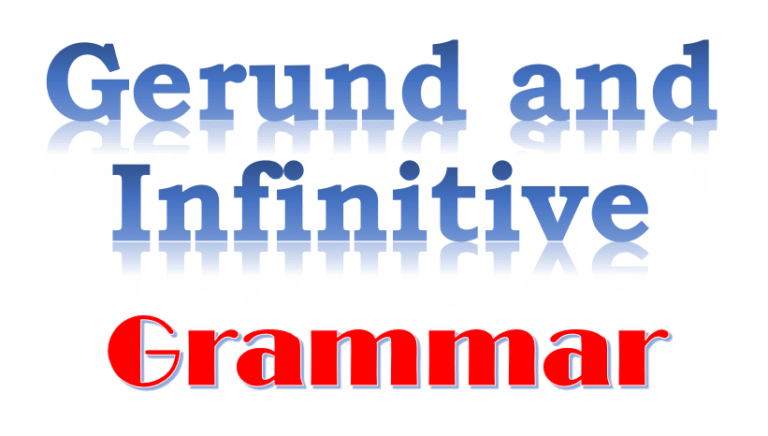gerund & infinitive