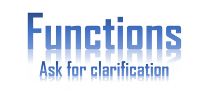 Asking for Clarification